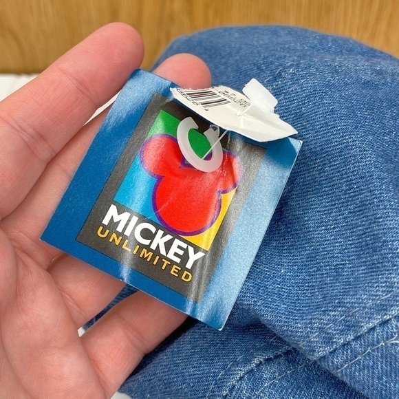 Vintage Disney Mickey Mouse Denim Strapback Hat - Picture 8 of 9